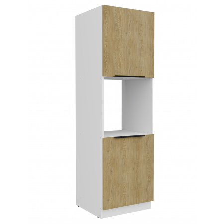 Słupek do zabudowy piekarnika 60 cm CREMA dąb cremona / biały mat 60 DP-210 2F